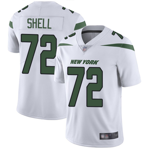 New York Jets Limited White Youth Brandon Shell Road Jersey NFL Football 72 Vapor Untouchable